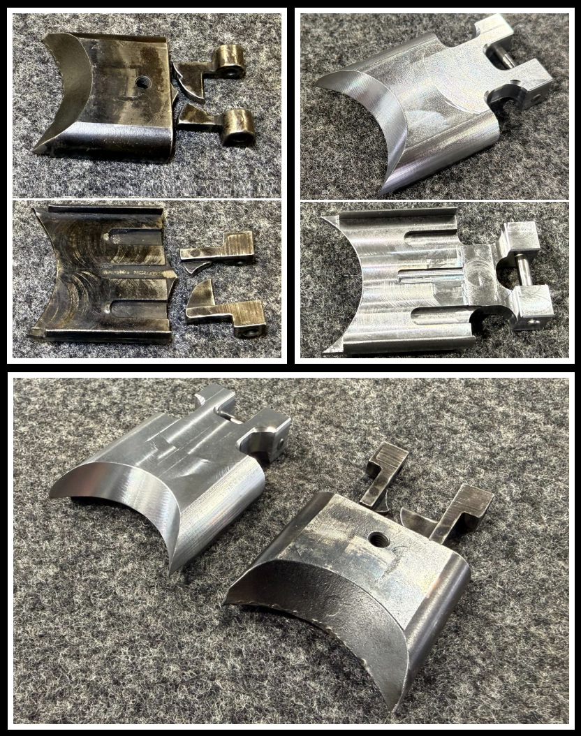 Precision machined 4041 steel power valve components for 1998 Suzuki RMX250 engine